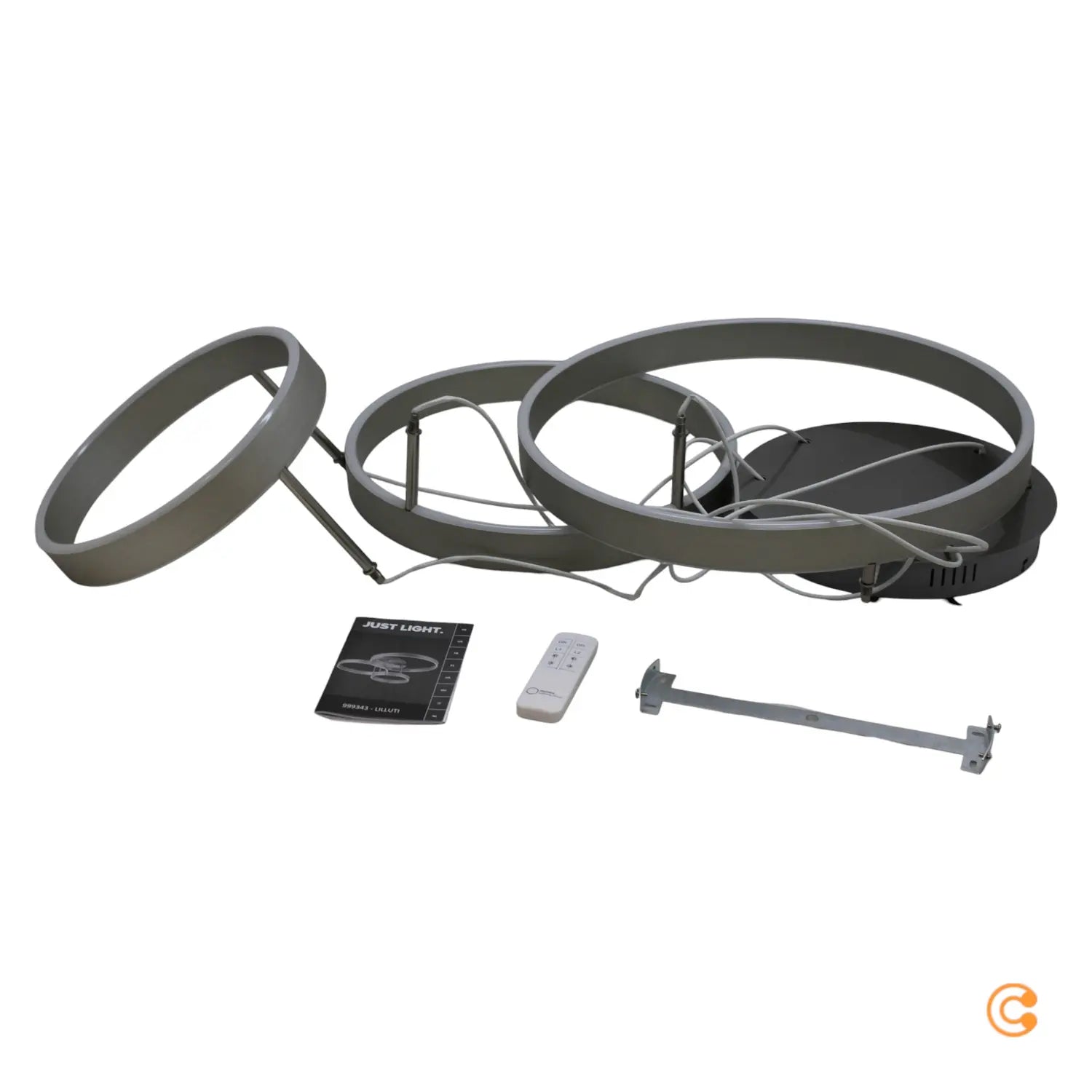 B-Ware Just Light Led Deckenleuchte Leuchte Led 26 W Stahl Fernbedienung Lilluti