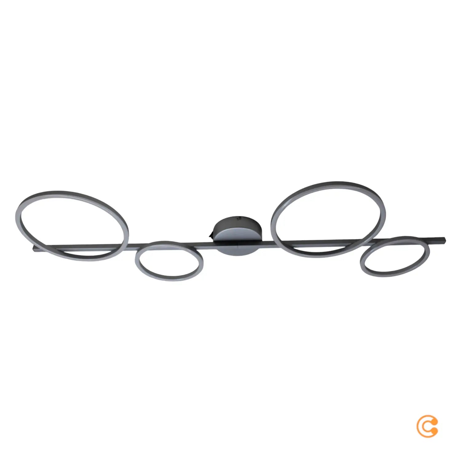 B-Ware Just Light Deckenleuchte Deckenlampe Led Silber Mini Ritus 3000 K Memory Dimmbar