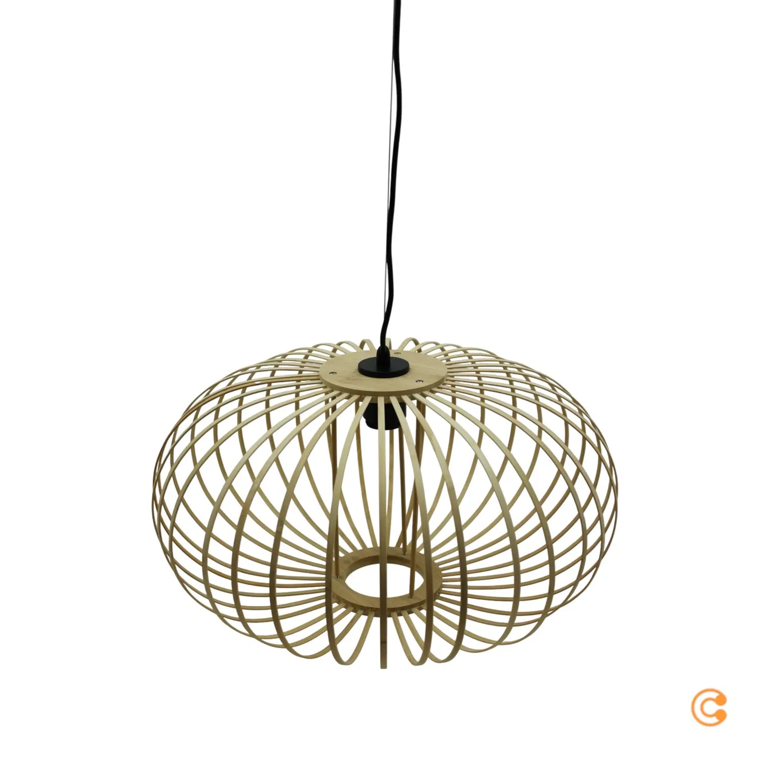 B-Ware Just Light Hängelampe Pendelleuchte Racoon Lampe Led Hellbraun Holzschirm H880