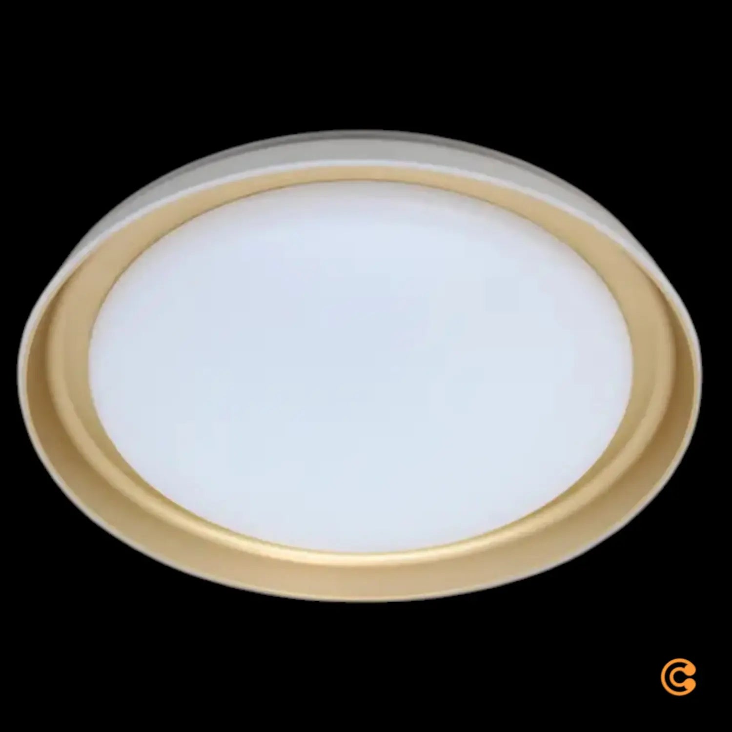B-Ware Just Light Deckenleuchte Deckenlampe Led Sati Kunststoff Weiss Messing Dimmbar