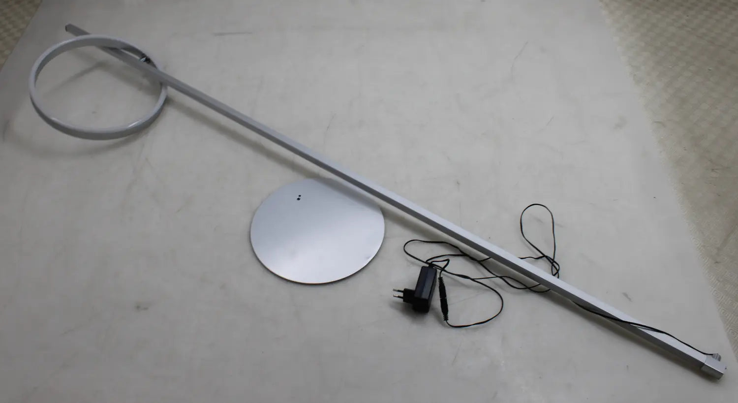 B-Ware Just Light Stehlampe Stehleuchte Led Ritus Silber Eisen Dimmer Warmweiß Memory