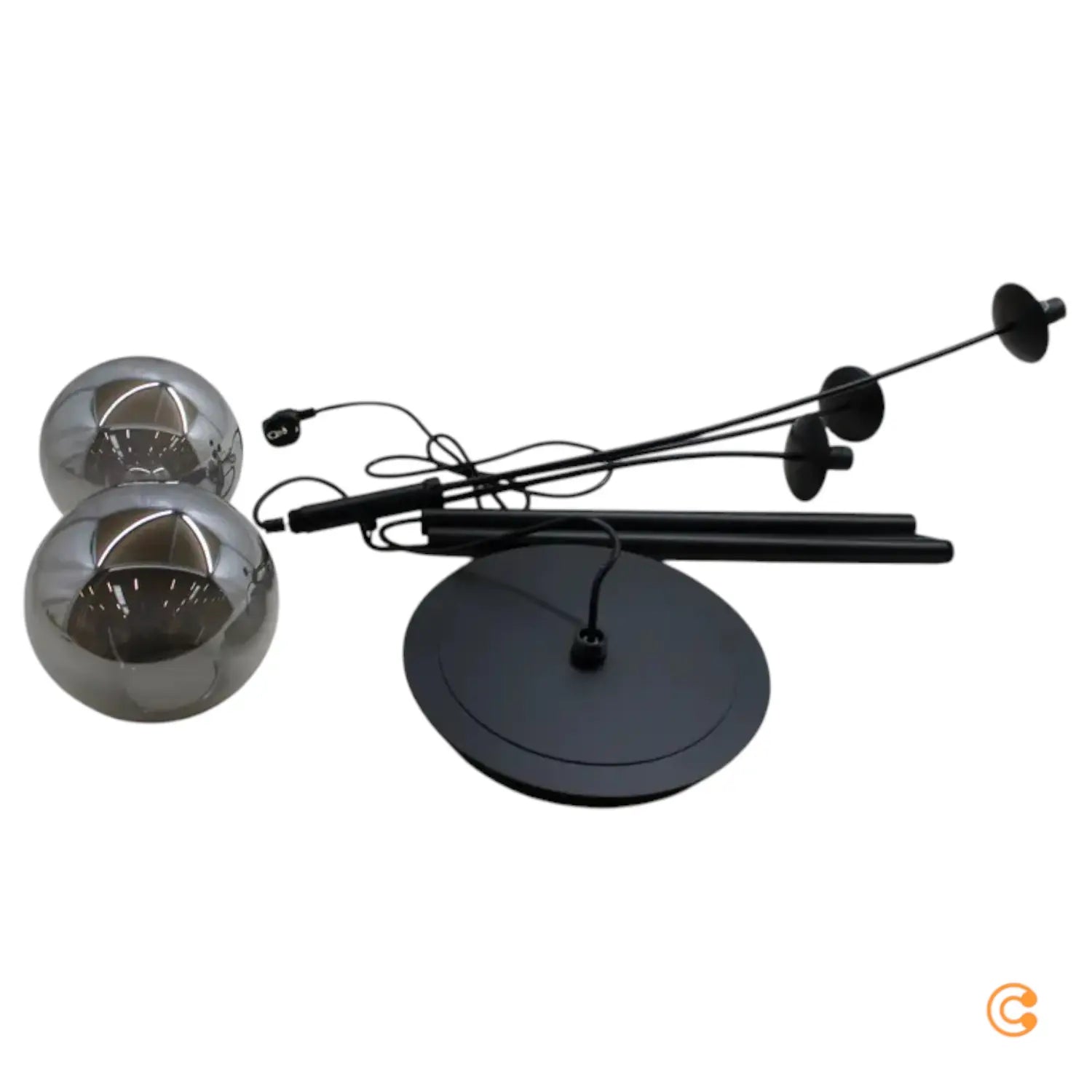 B-Ware Just Light Stehleuchte Standlampe Big Widow Schwarz Rauchgrau Siehe Text/Foto