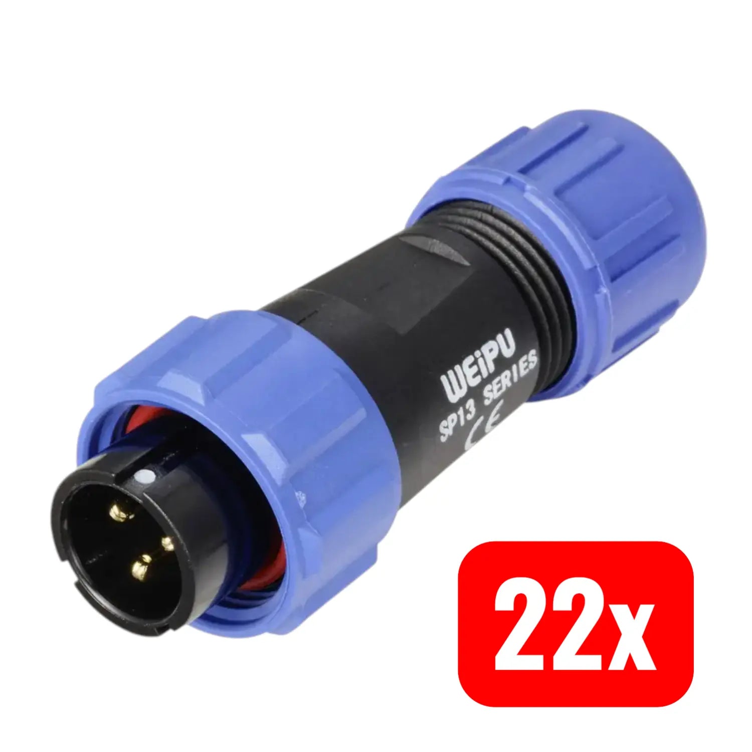 B-Ware Weipu Sp1310 P 3 I Rundstecker Stecker Verbinder 3polig Ip68 Sp13 Serie 22 Stück