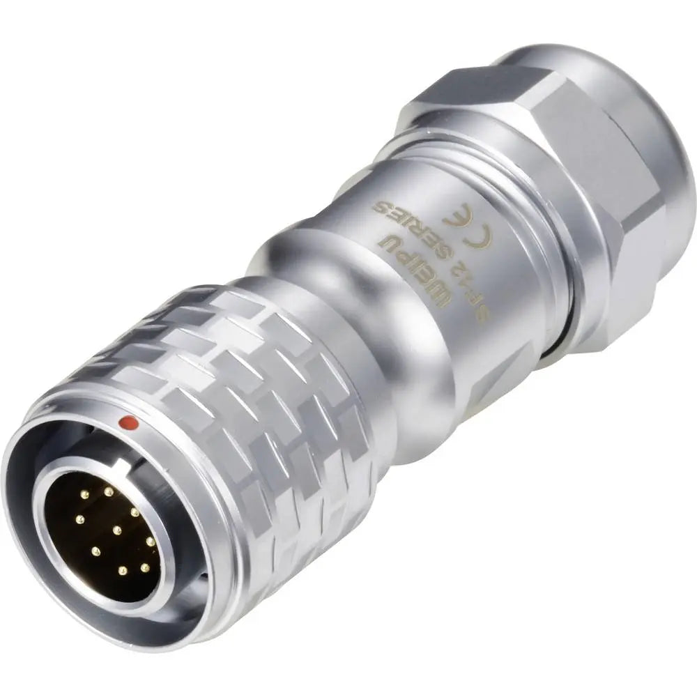 B-Ware Weipu Rundstecker Steckverbinder Stecker Sf1210/P9 Ii 9polig Sf12 Push 5 Stück