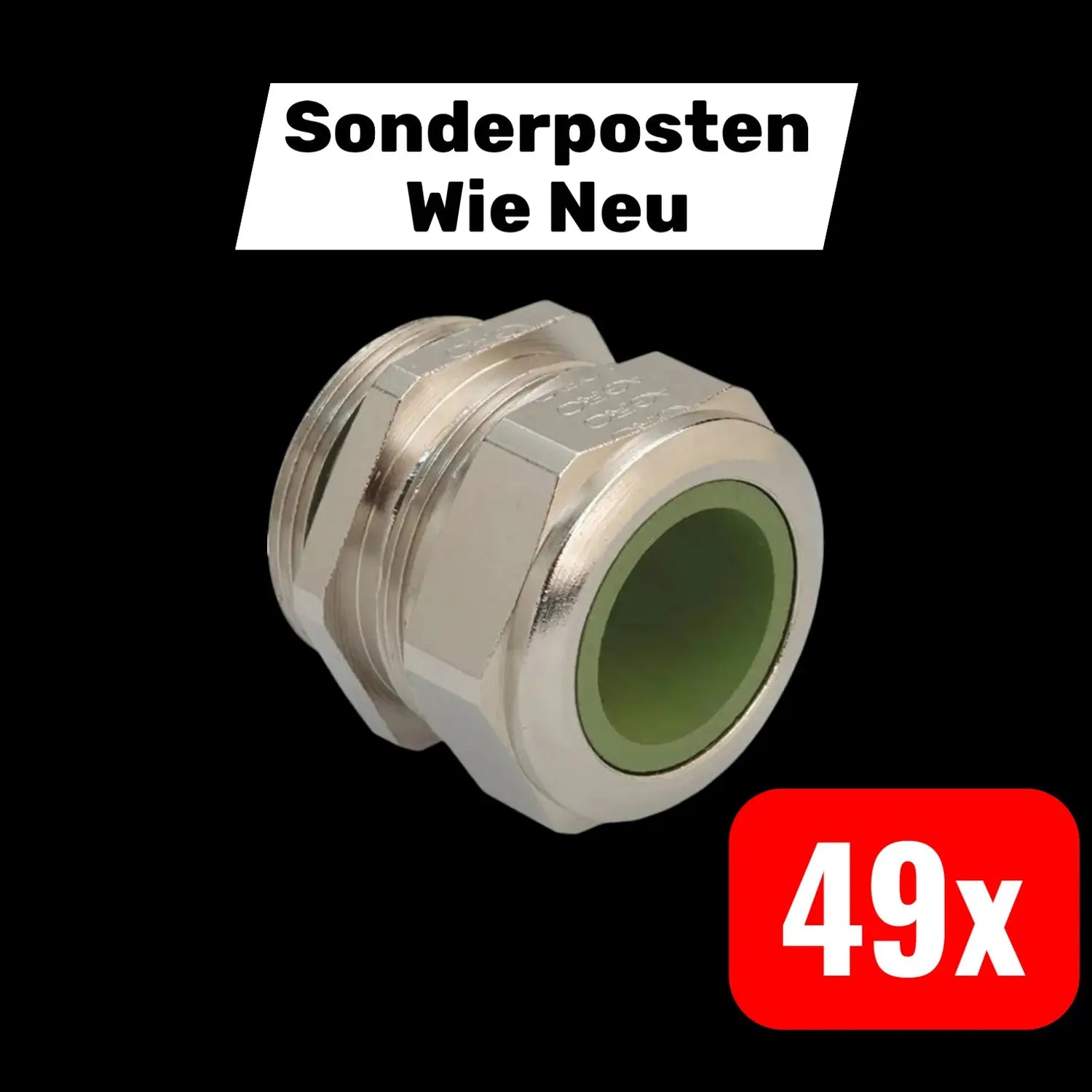 B-Ware Kaiser Kabelverschraubung Verschraubung Pg11 Metall Natur 1000.11 49 Stück