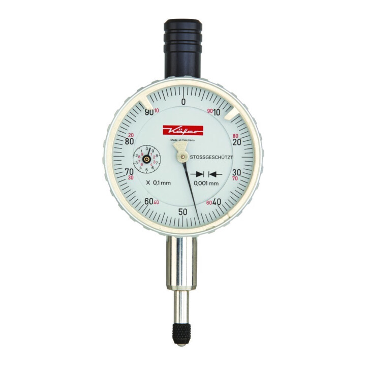 B-Ware Käfer Feinmessuhr Messinstrument Messuhr Analog 1mm 58mm Stoßgeschützt