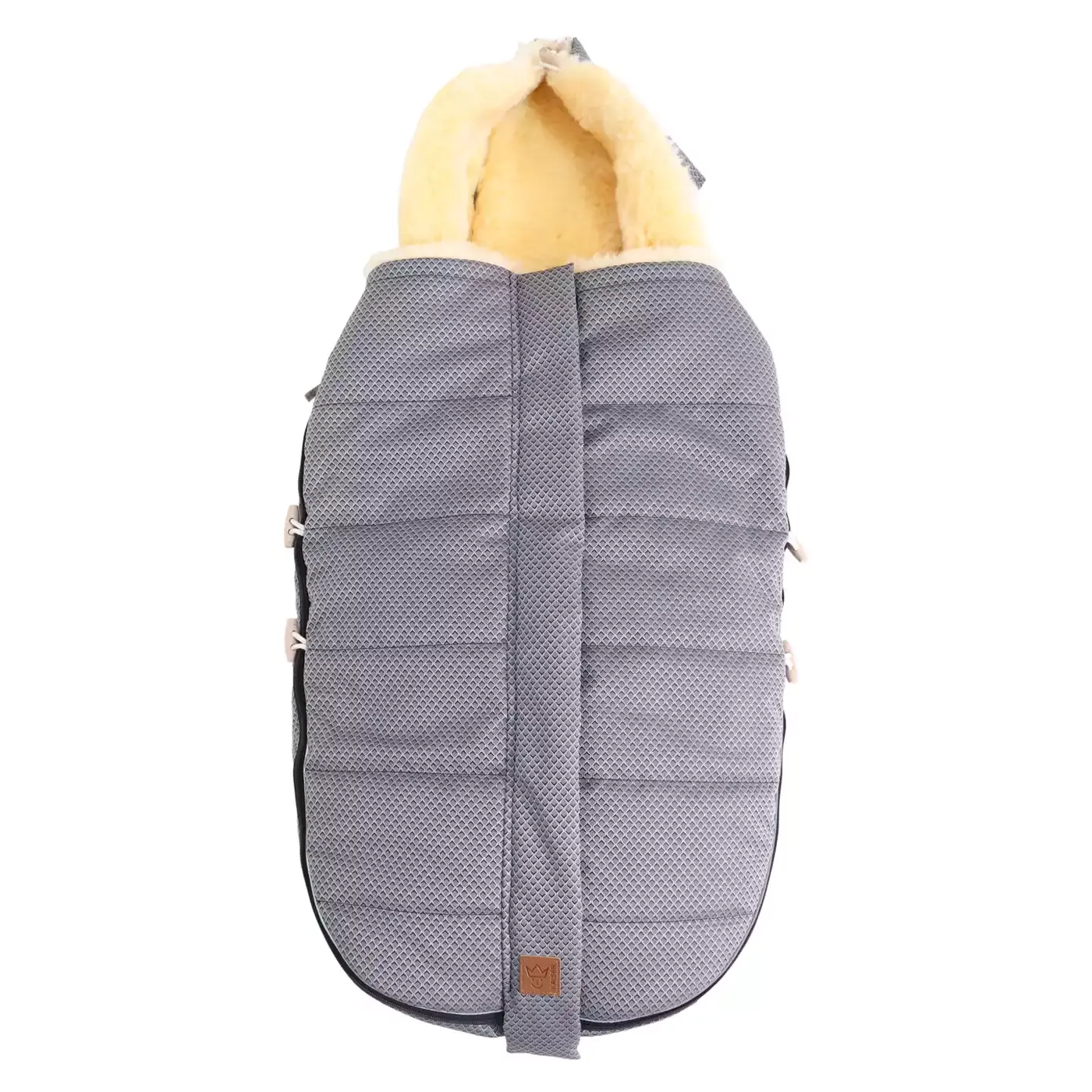 B-Ware Kaiser Fußsack Kinderwagen Lammfell Allex Anthrazit Universal Geeignet 105x48cm