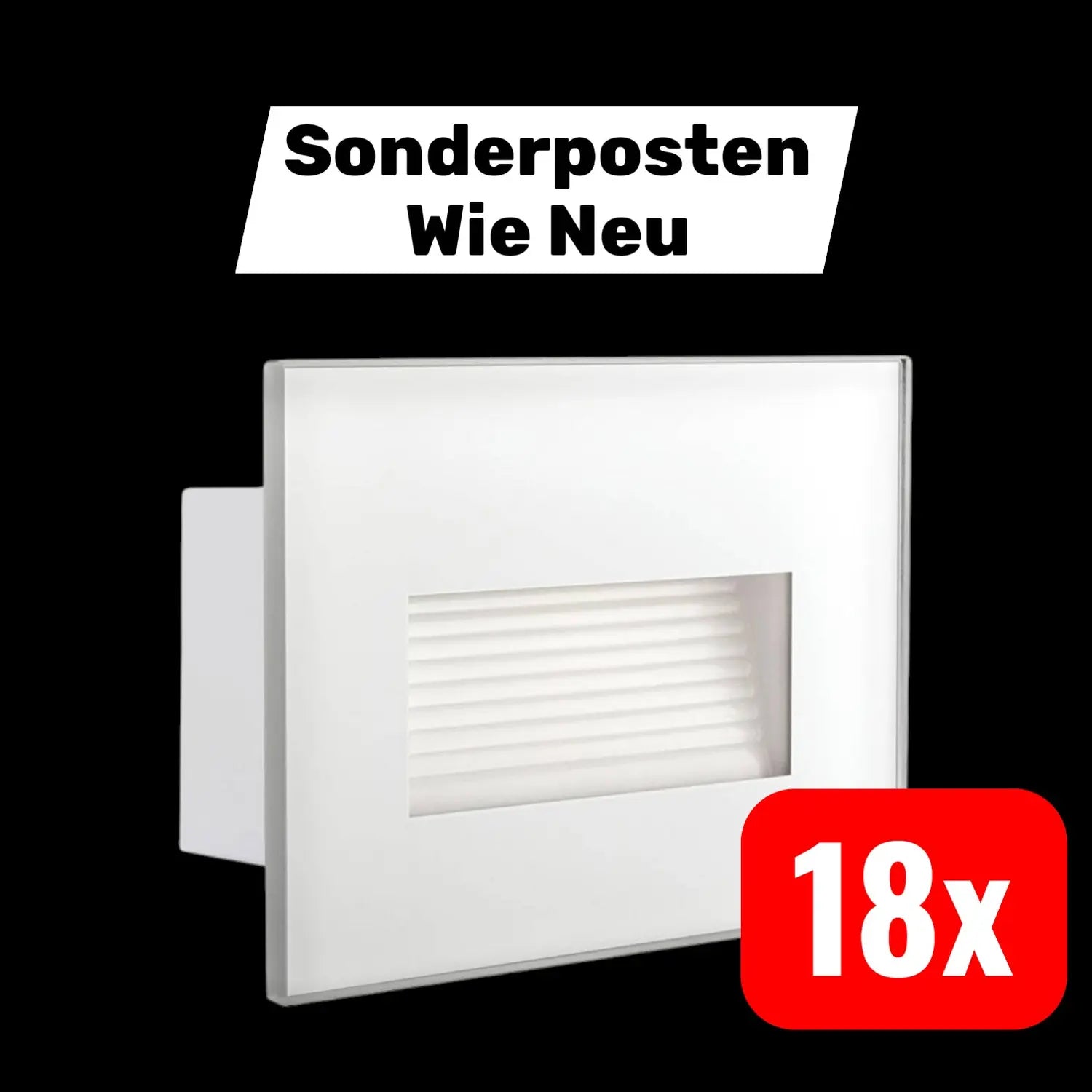 B-Ware Kanlux Glasi 33690 Außeneinbauleuchte Led Lampe Fest Eingebaut 18 Stück