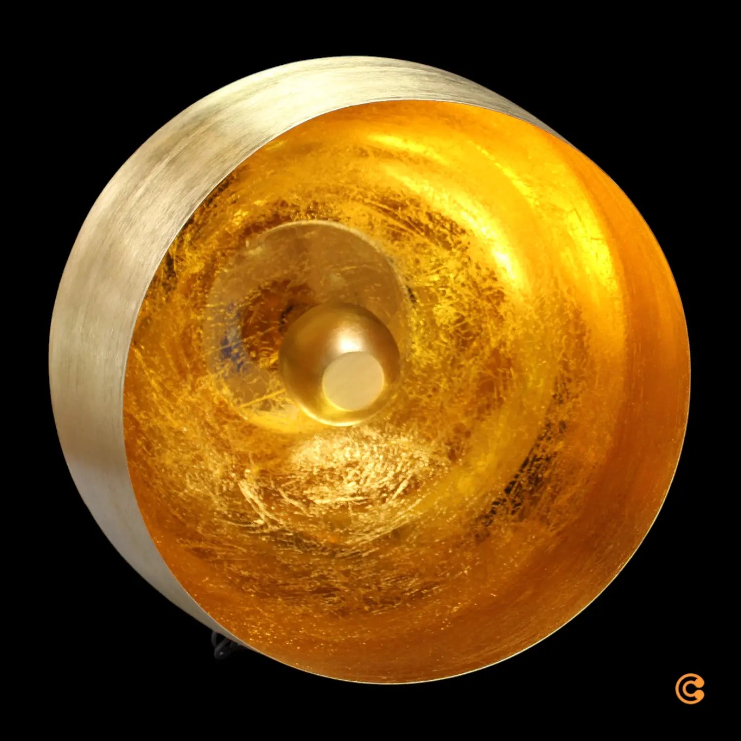 B-Ware Kare Bodenleuchte Stehlampe Apollon Gold ø 50 Cm Lichtquelle Siehe Text/Foto