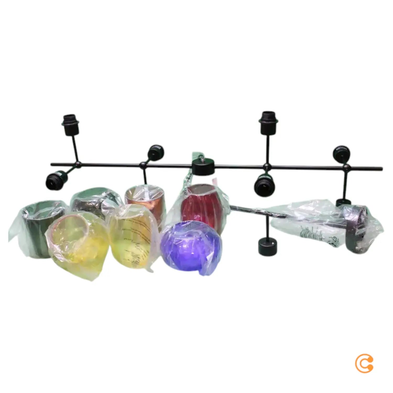B-Ware Kare Hängeleuchte Lampe Mazzo Otto Glas Multicolor Siehe Text/Foto