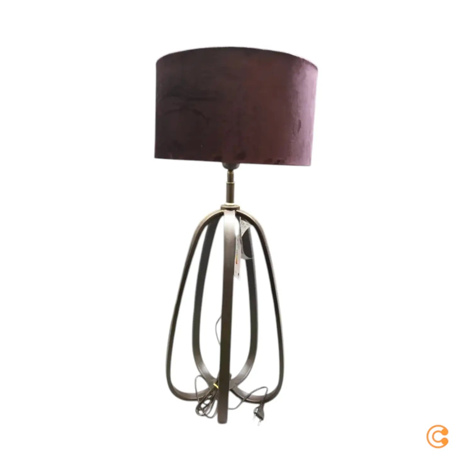 B-Ware Kare Loop Tischleuchte Mit Textilschirm Lampe Leuchte Violett Siehe Text/Foto