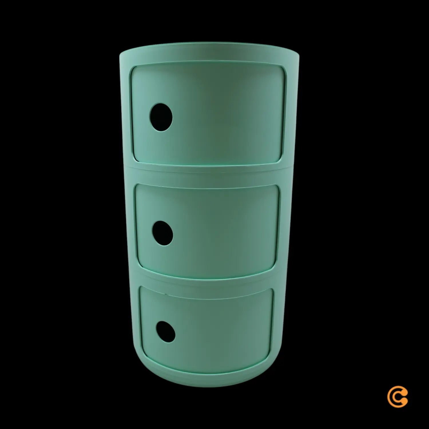 B-Ware Kartell Container Aufbewahrungsbox Componibili Bio Grün Schrank Siehe Text/Foto