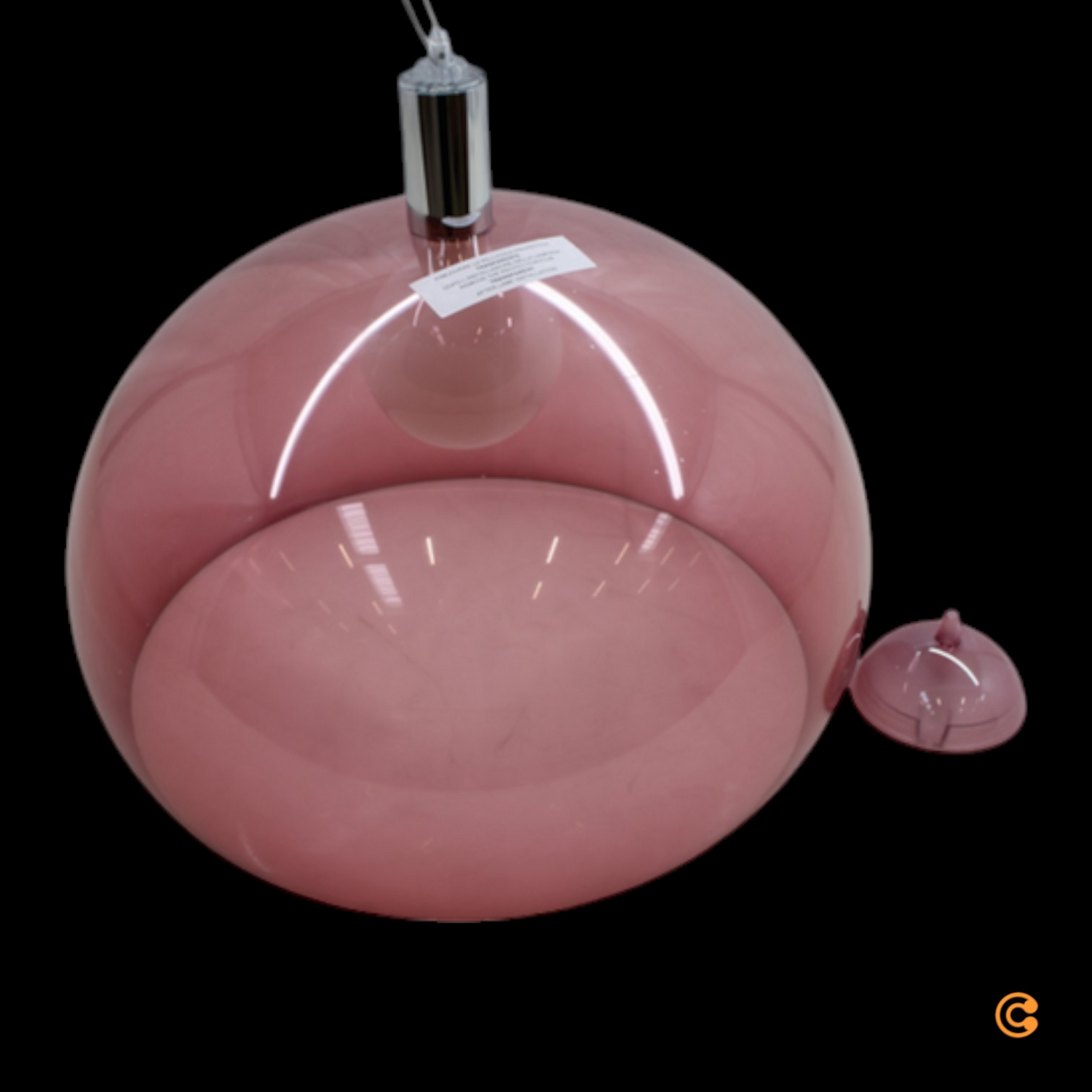 B-Ware Kartell Fl/Y Hängeleuchte ø52cm Burgunder Pendelleuchte Hängelampe Lampe E27 Led