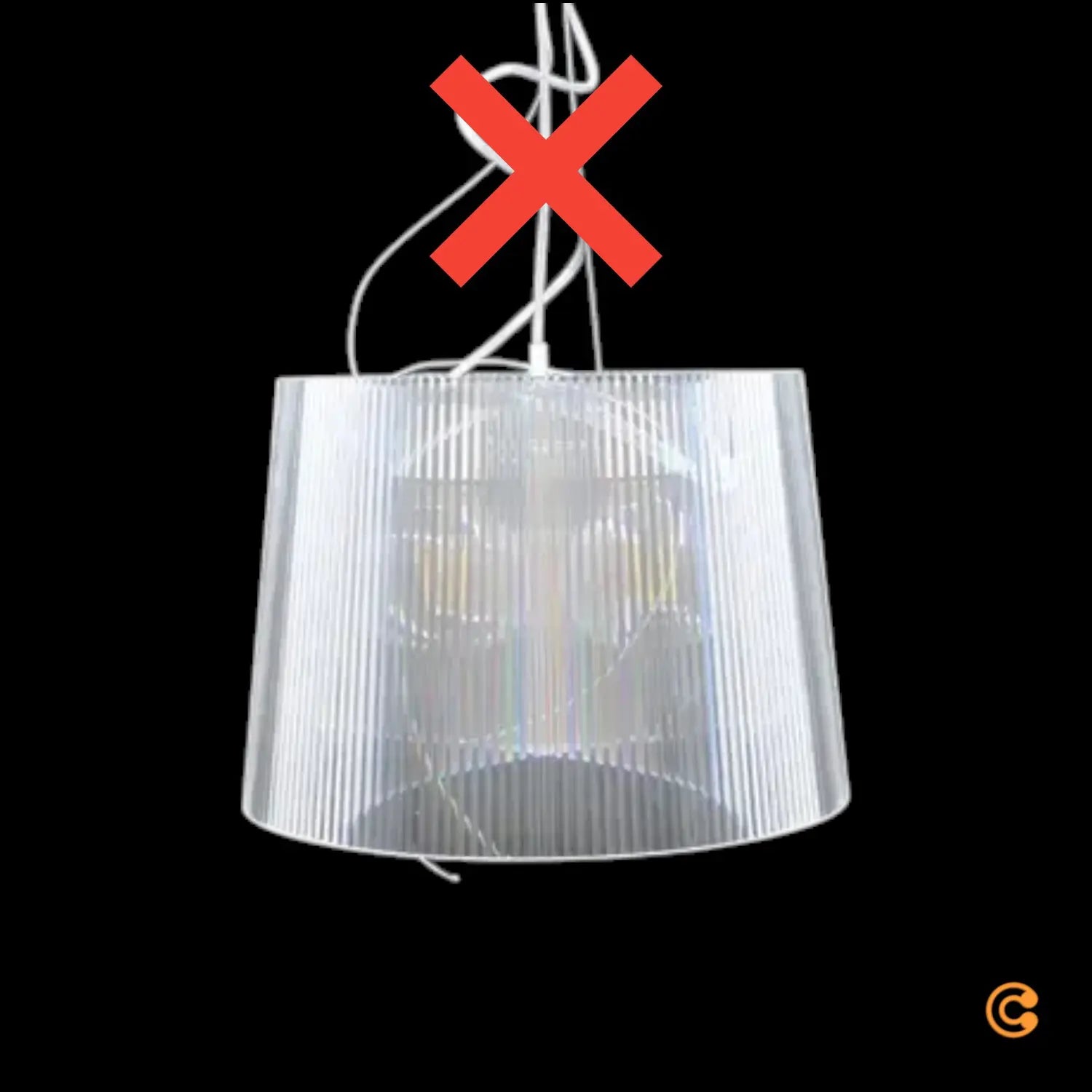 C-Ware Kartell Gè Pendelleuchte Deckenlampe Hängeleuchte Leuchte Lampe Siehe Text/Foto