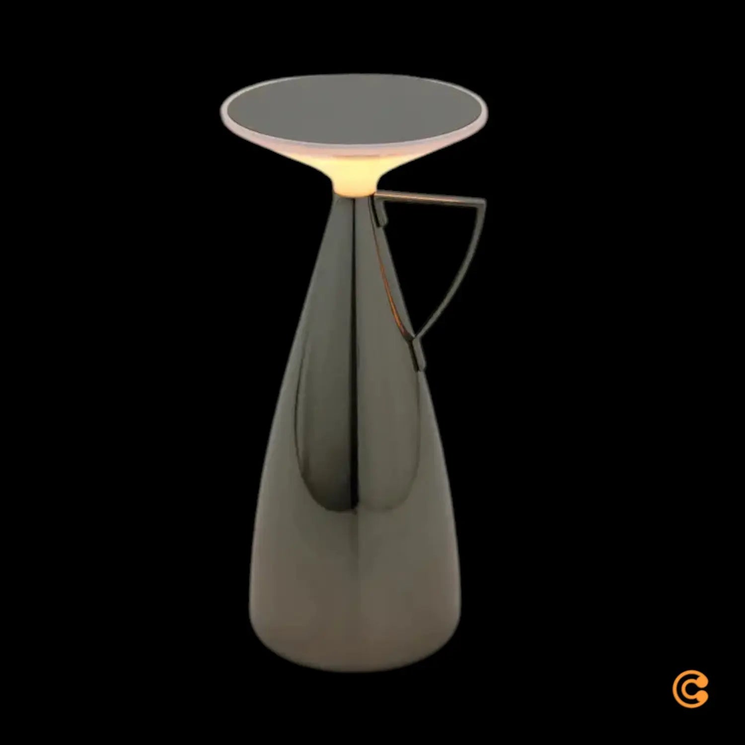 B-Ware Kartell Tischleuchte Akku Lampe Led Camomille Dunkelgrau Weiß Siehe Text