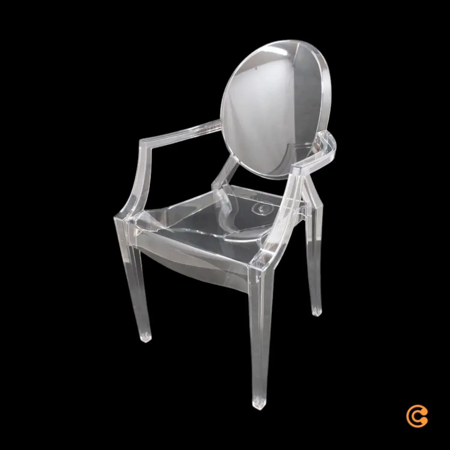 B-Ware Kartell Stuhl Kunststoffstuhl Sitzgelegenheit Louis Ghost Glasklar Transparent