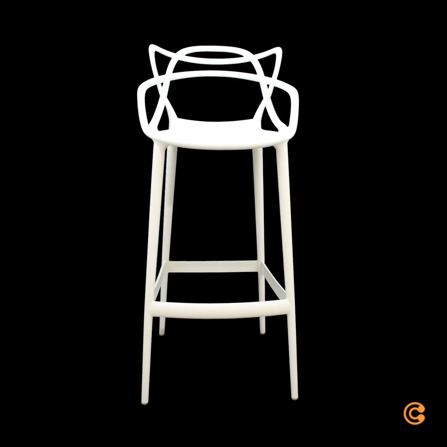 B-Ware Kartell Masters Barhocker Tresenstuhl Hocker Stuhl Barstuhl 75cm Weiß