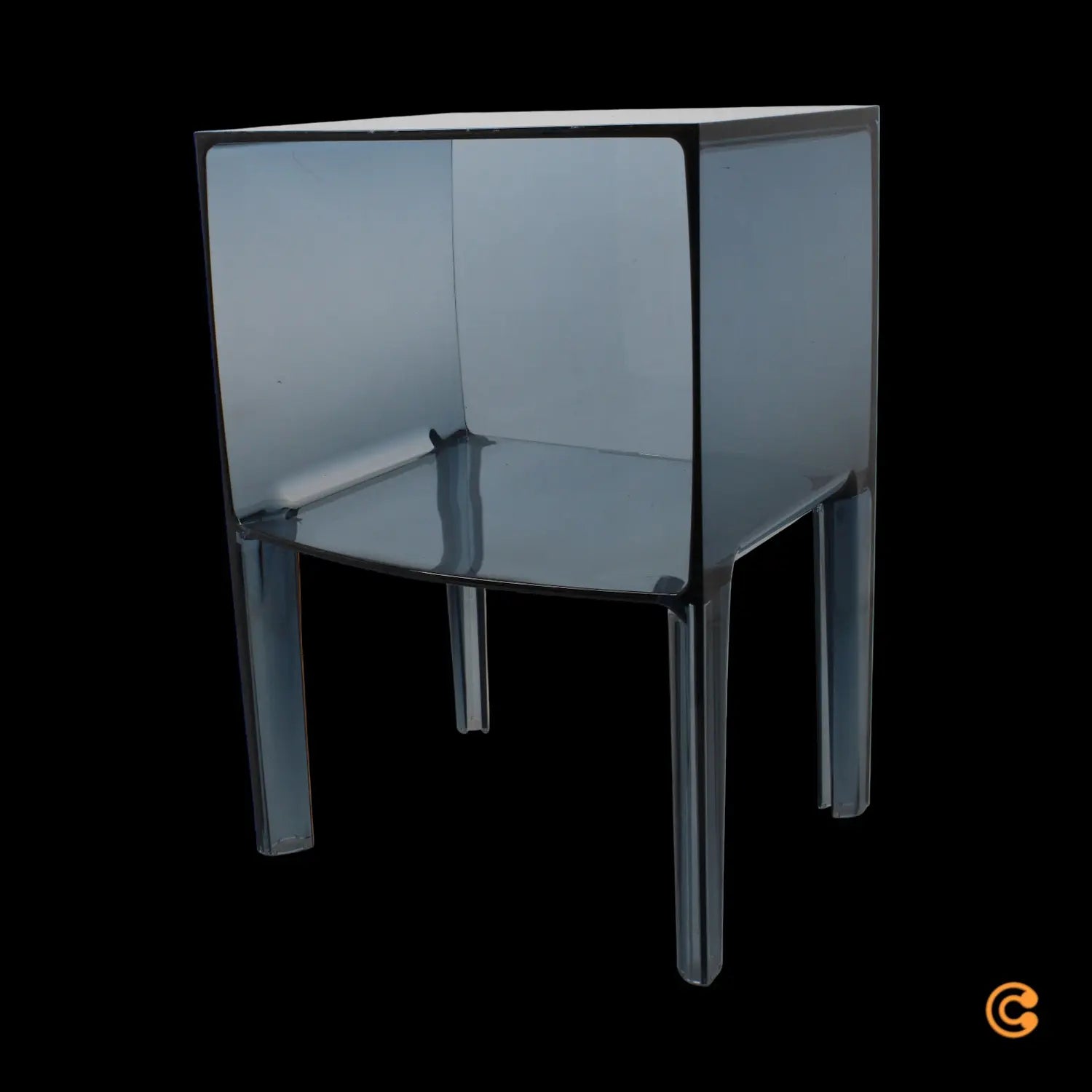 B-Ware Kartell Beistelltisch Nachttisch Tisch Beistelltisch Small Buster Puderblau