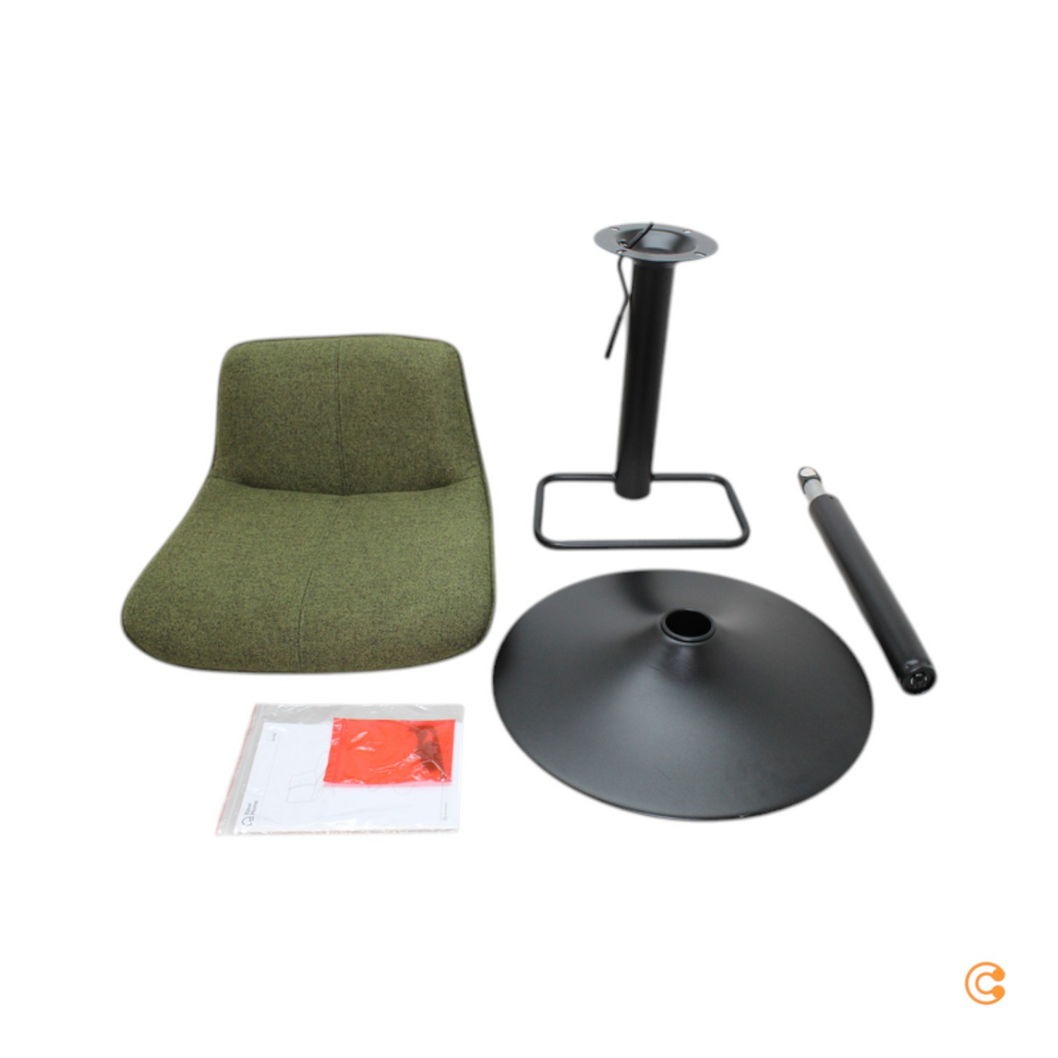 B-Ware Kave Home Barhocker Hocker Dunkelgrün 82 103 Sitz Sitzhocker Siehe Text/Foto