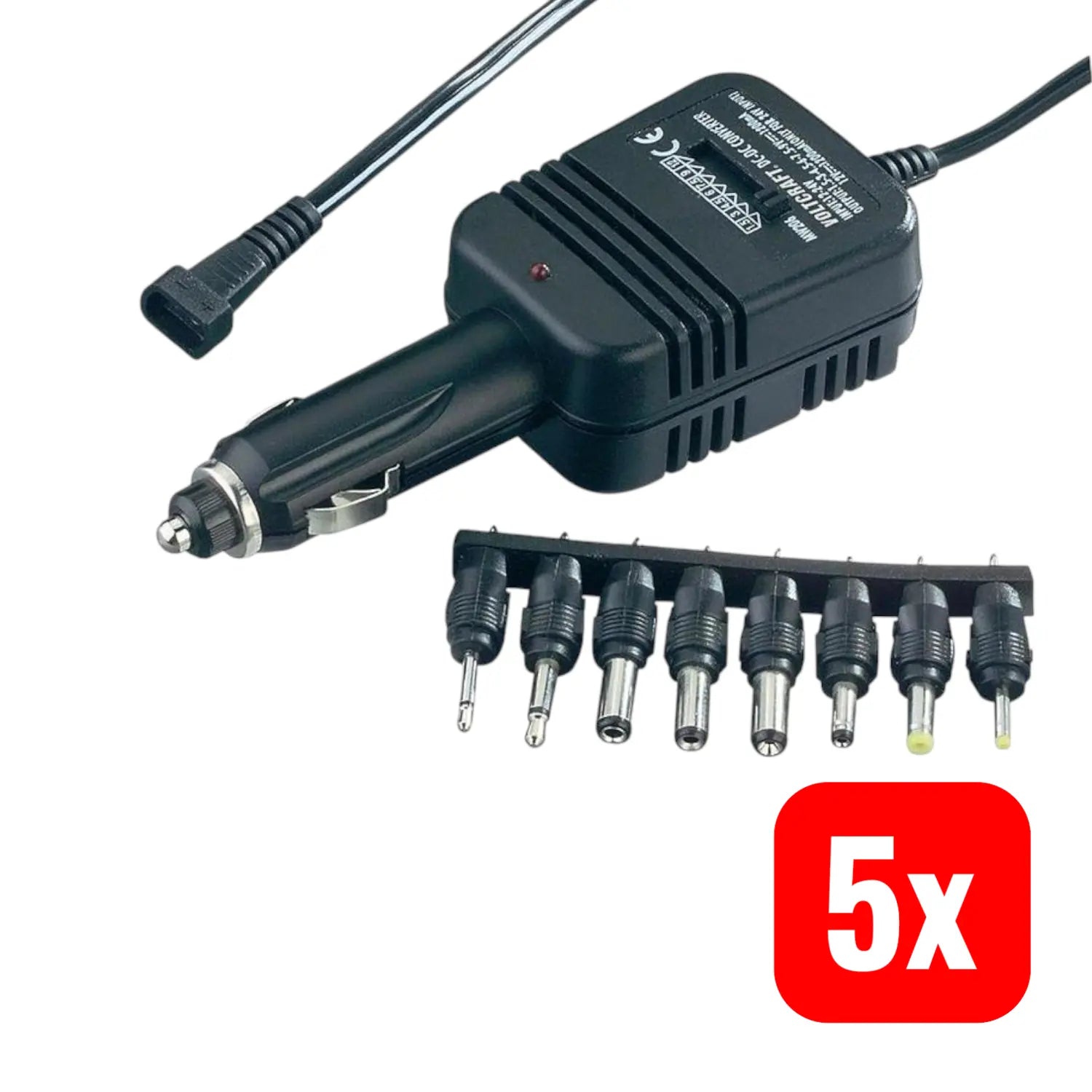 B-Ware Voltcraft Dc/Dc Kfz Wandler Kfz Kleingeräte Adapter Netzteil Messtechnik 5 Stück