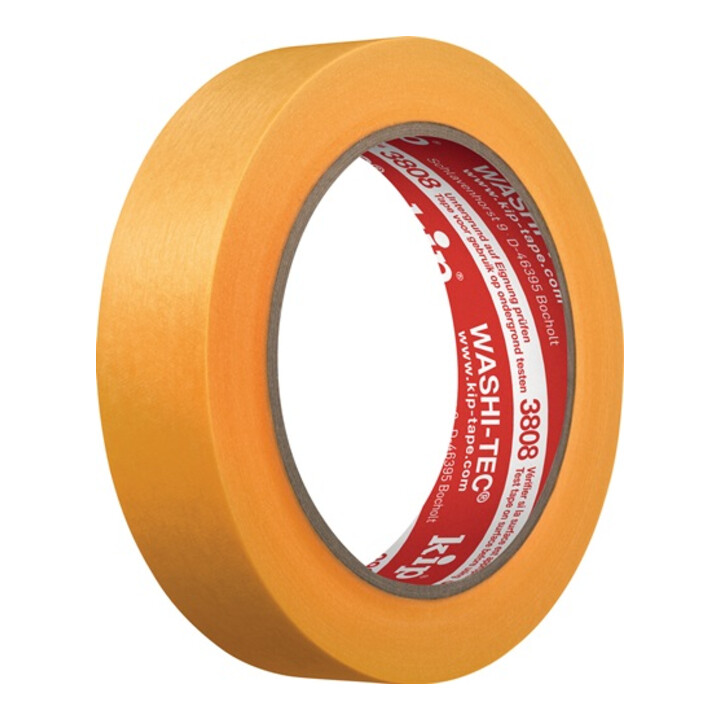 B-Ware Kip Abdeckband Klebeband Malerband Gelb 50m 38mm Washi Tec Premium Glatt