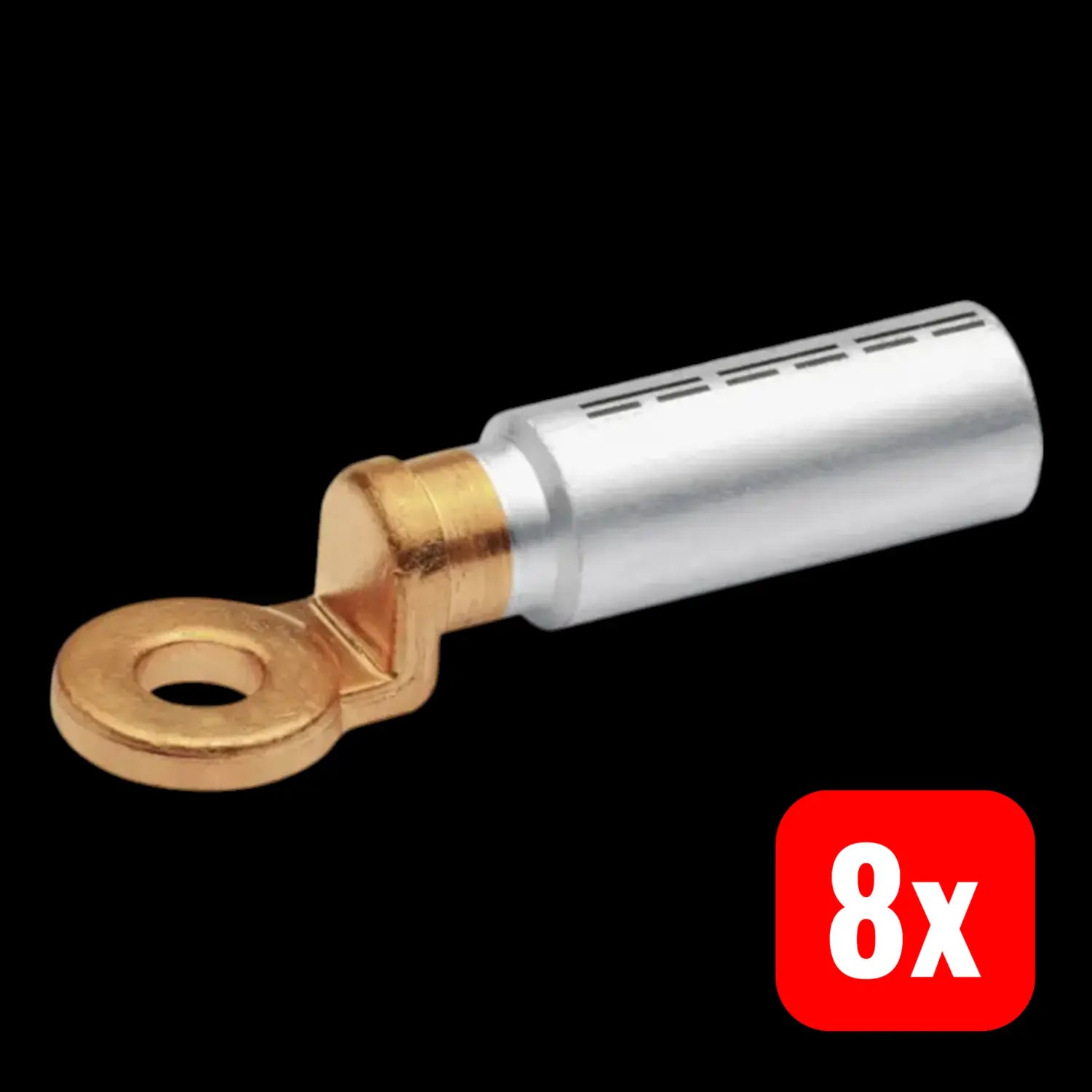B-Ware Klauke Rohrkabelschuh Anschlussklemme M10 180 Grad Alu Unisoliert 240mm² 8 Stück