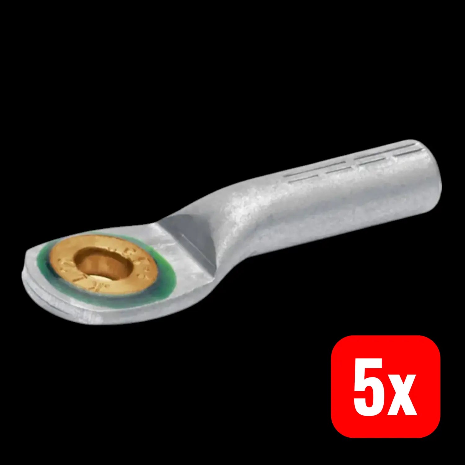 B-Ware Klauke Presskabelschuh Rohrkabelschuh M12 180 Grad Alu 240qmm Blank 5 Stück