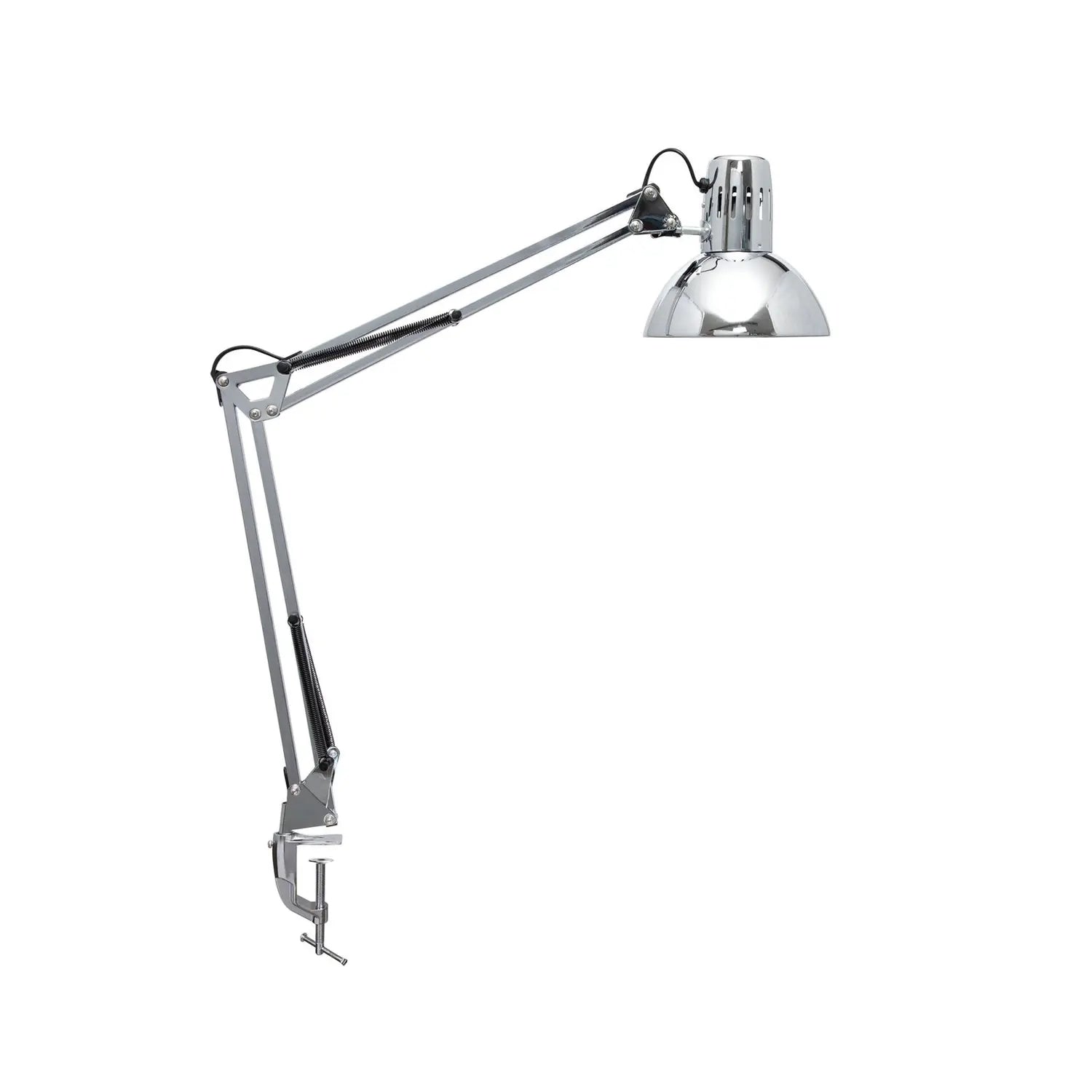 B-Ware Maul Klemmleuchte Schreibtischlampe Mau Lstudy Silber Glänzend Höhe 44 Cm Metall