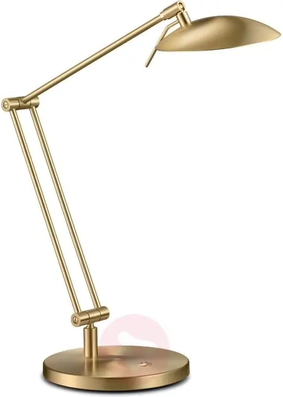 B-Ware Knapstein Led Schreibtischleuchte Lampe Coira Touchdimmer Messing Matt 50cm