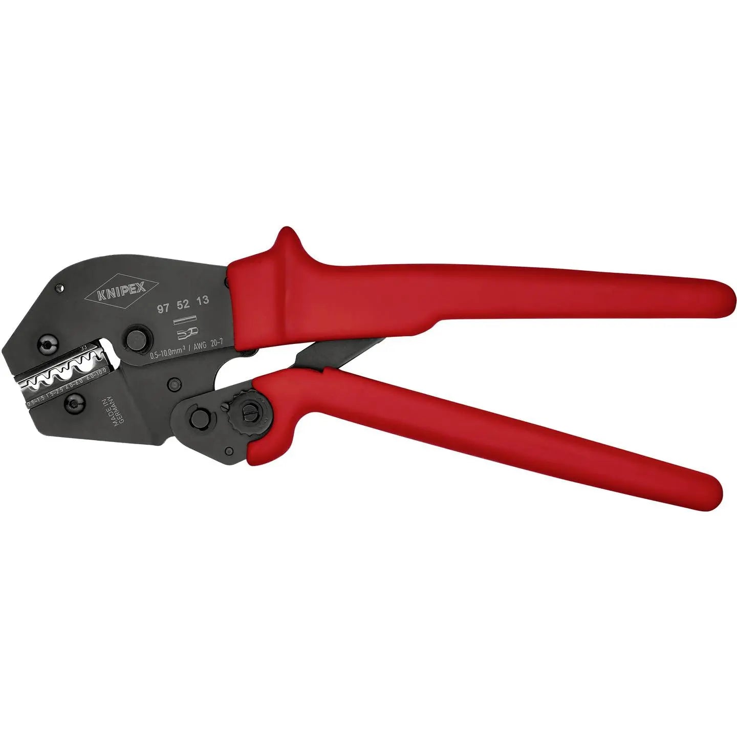 B-Ware Knipex Crimpzange Presszange Kabelverbinder Handwerkzeug Unisoliert 97 52 13