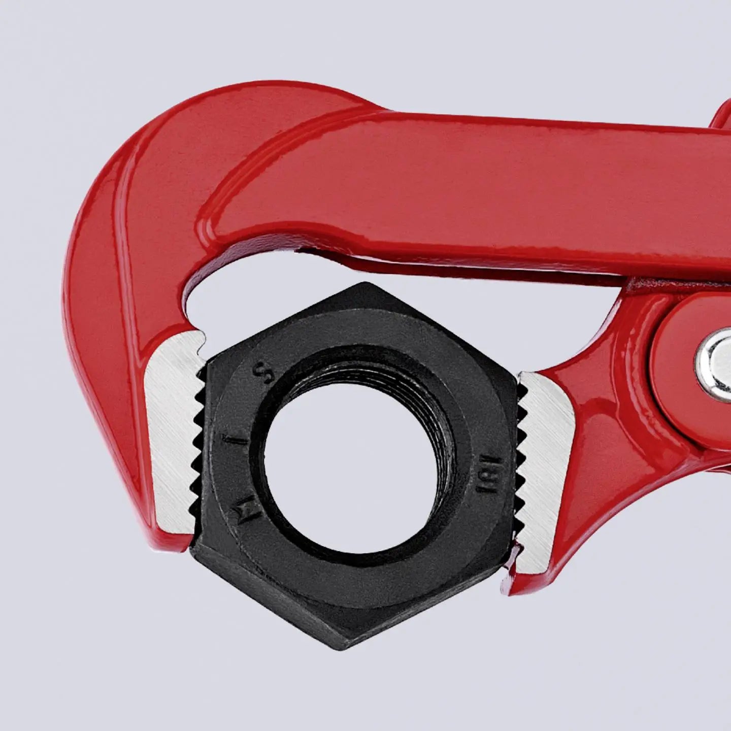 B-Ware Knipex Eckrohrzange Rohrzange 90 Grad 83 10 030 Rot Chrom Vanadium Gehärtet
