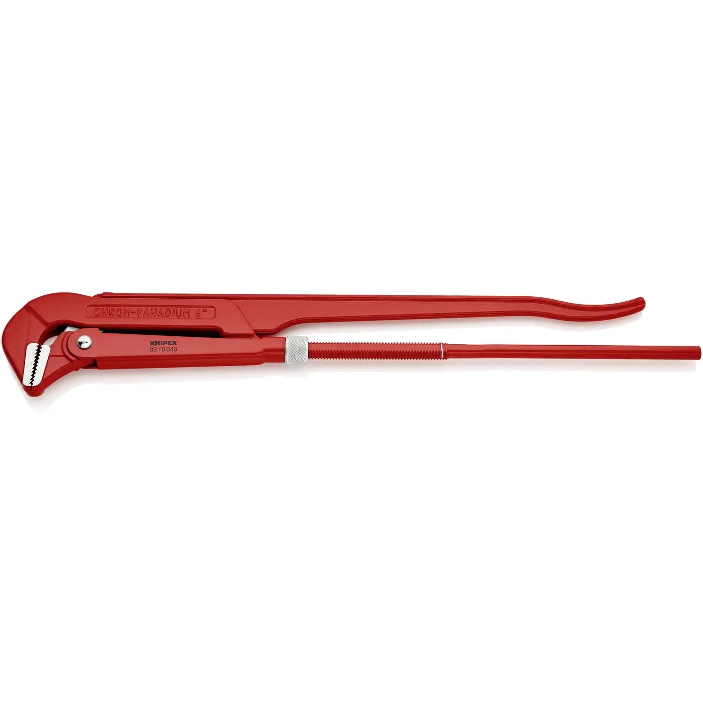 B-Ware Knipex Eckrohrzange Rohrzange 90 Grad Chrom Vanadium Rot 83 10 040 ø130mm