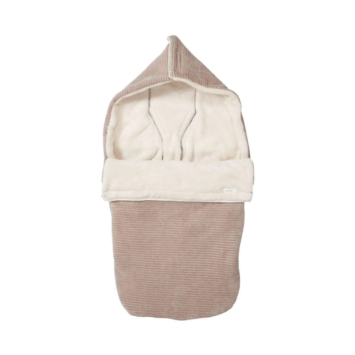 B-Ware Koeka Fußsack Kinderwagensack Buggy Plüsch Vik Clay Universal Cord Struktur