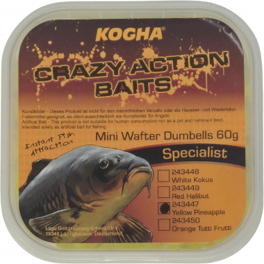 Kogha Crazy Action Baits Mini Wafter Dumbells (Ananas)