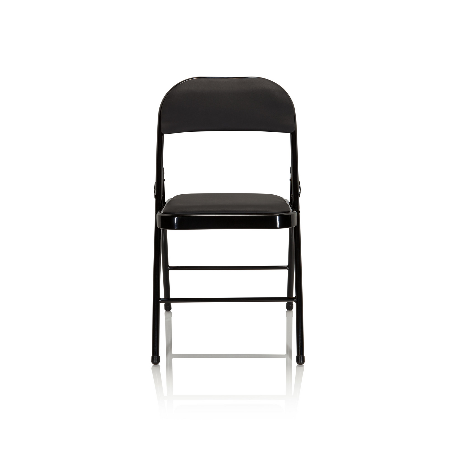 B-Ware Hjh Office Konferenzstuhl Klappstuhl Besucherstuhl Schwarz Kunstleder 4er Set