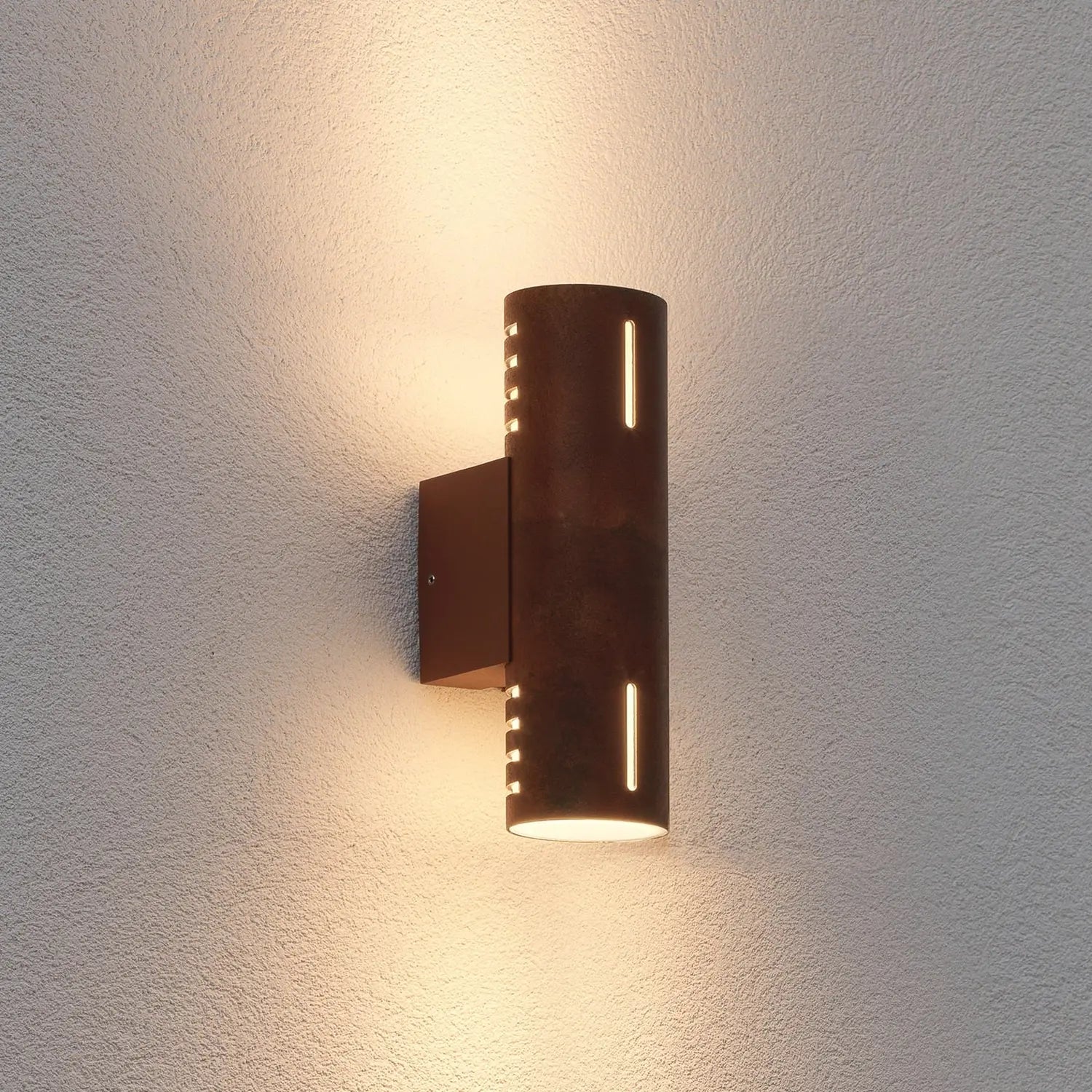 B-Ware Konstsmide Außenwandleuchte Wandlampe Cuneo Rost Außenleuchte Wetterfest Robust