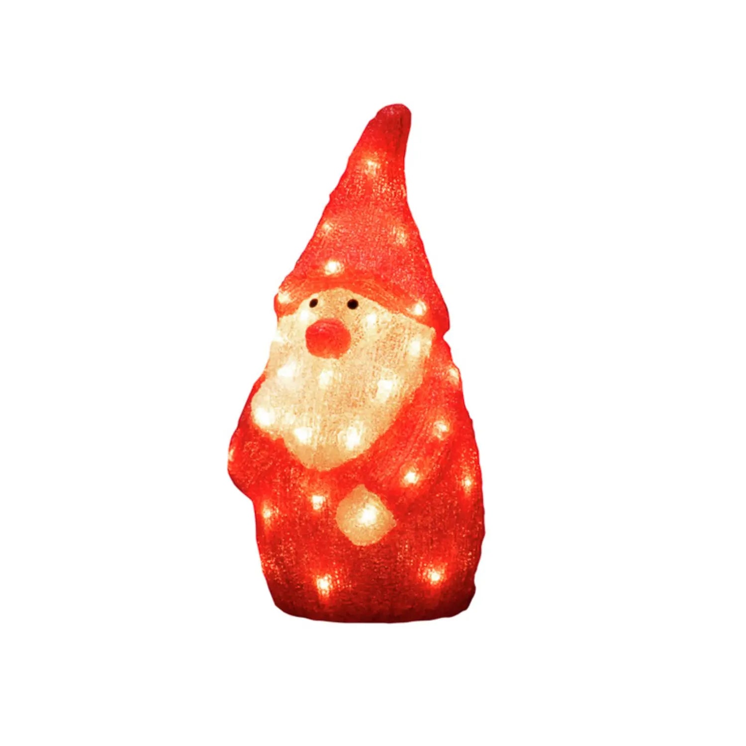 B-Ware Konstsmide Christmas Led Dekofigur Weihnachtsmann Figur Weihnachtsdeko H38cm Rot