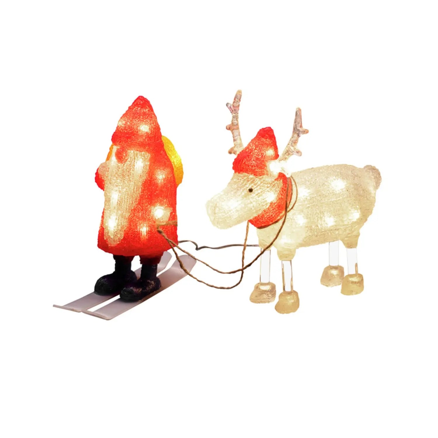 B-Ware Konstsmide Led Dekoleuchte Weihnachtsmann Figur Rentier Lichter Weihnachten