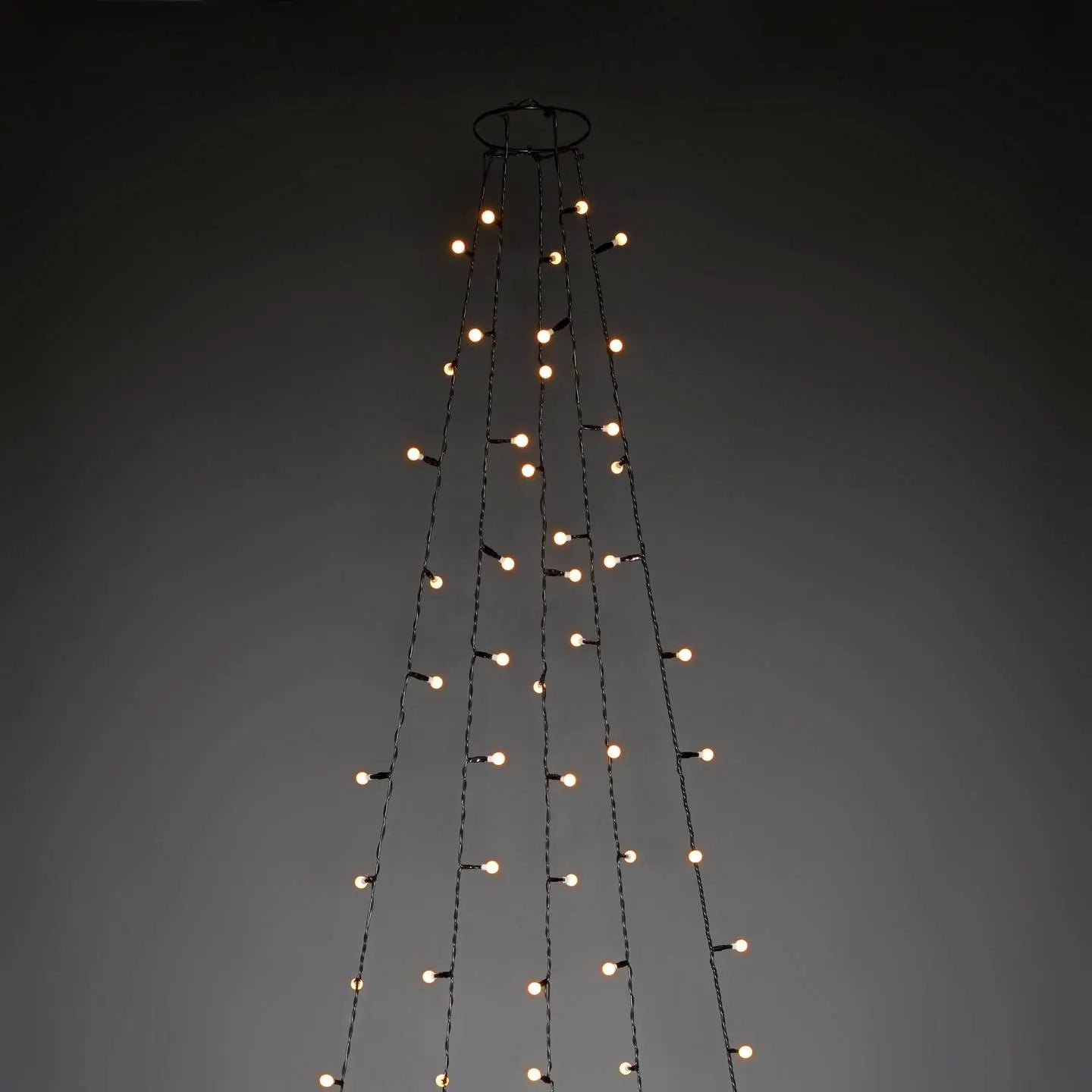 B-Ware Konstsmide Baummantel Lichterkette Led Weihnachtsbaum Globes Bernstein Grün