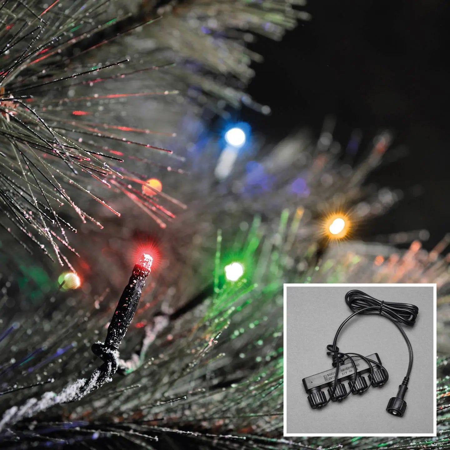 B-Ware Konstsmide Lichterkette Lichtergirlande 100 Led Rgb Außen Dimmbar Basis System