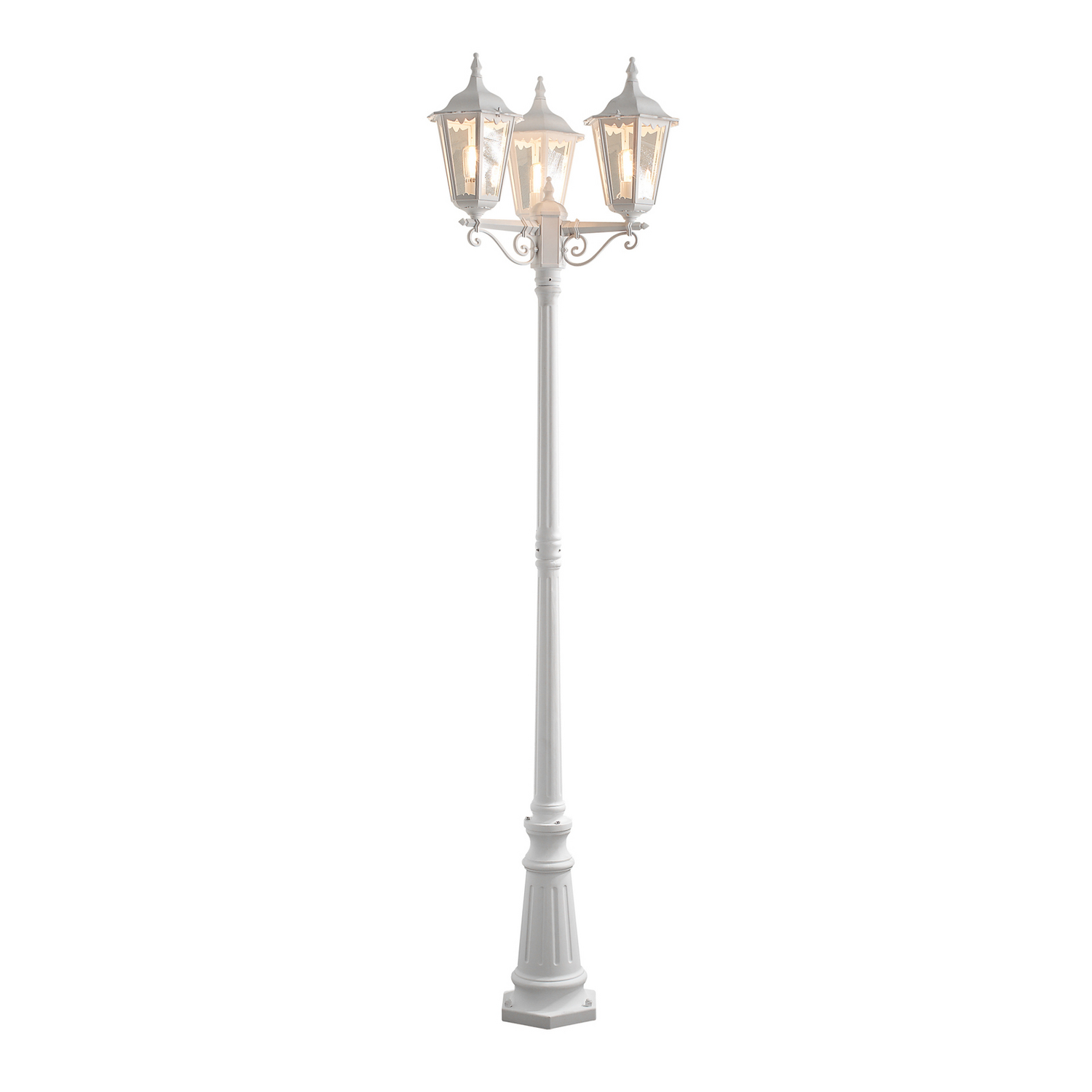 C-Ware Konstsmide Mastleuchte Außenleuchte Firenze Mastlampe Weiß Siehe Text/Foto
