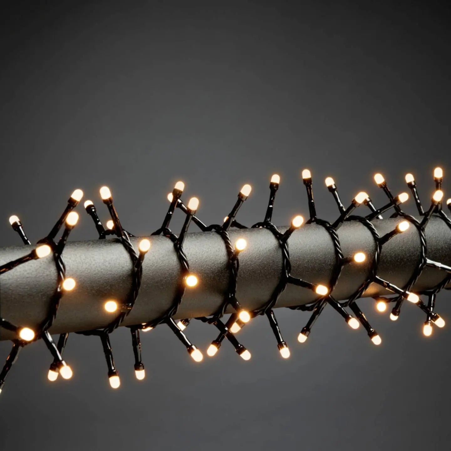 B-Ware Konstsmide Lichterkette Lichterband Micro Led Bernstein Innen Schwarz Kompakt