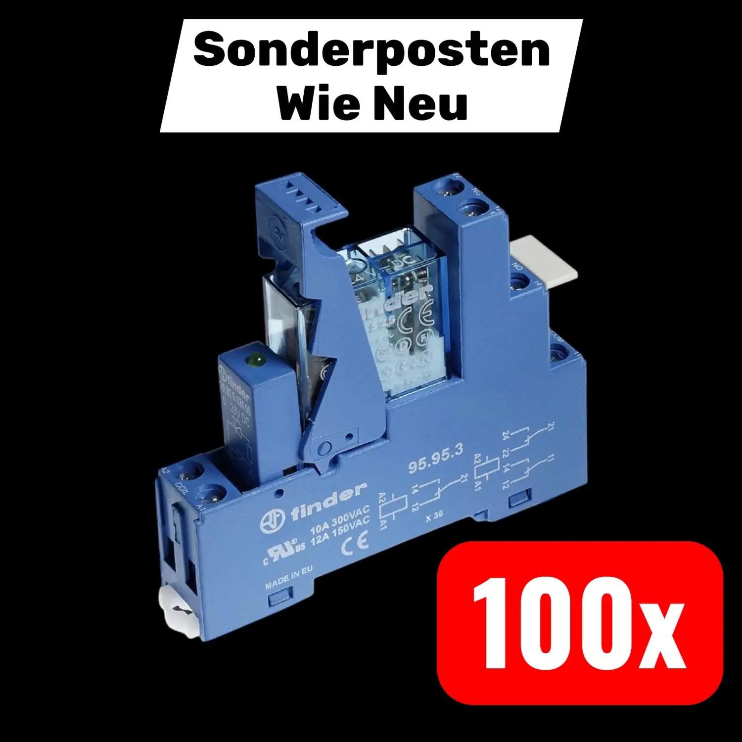 B-Ware Finder Koppel Relais 49.52.9.024.0050 Relaisbaustein 24 V/Dc 100 Stück