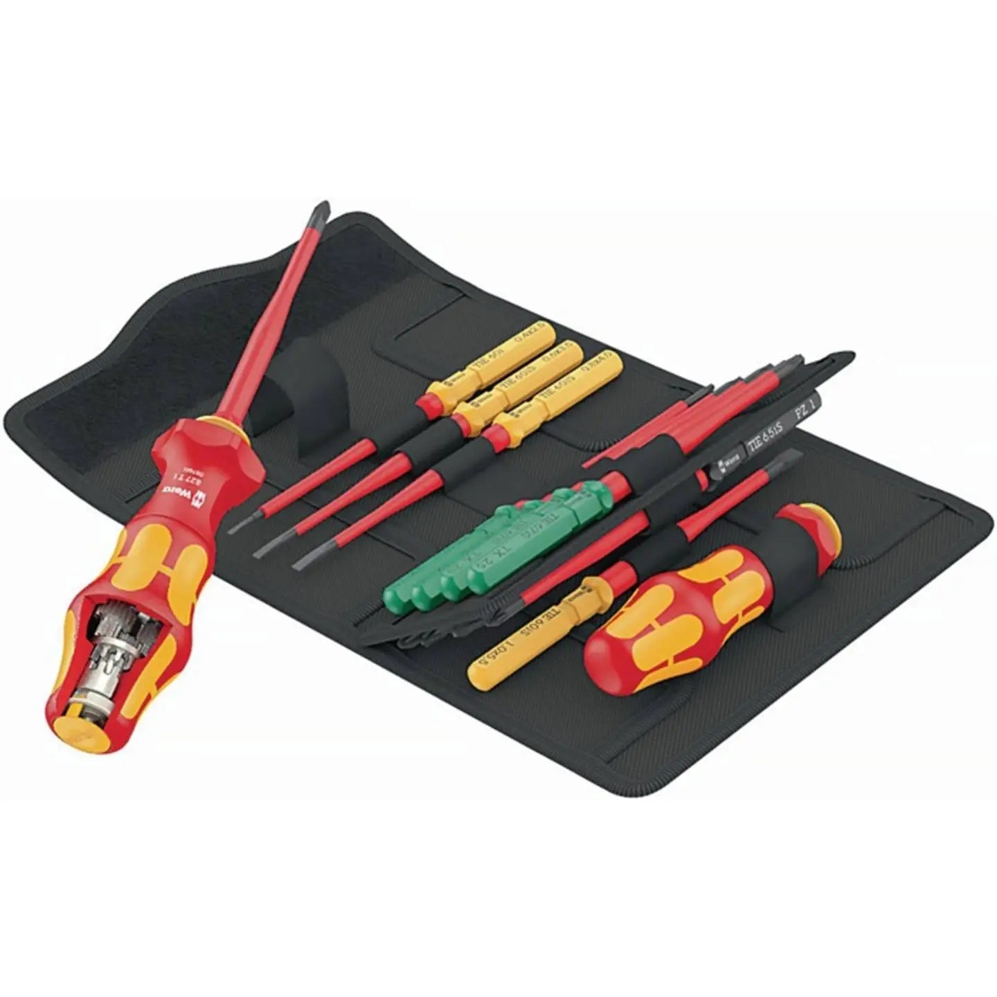 B-Ware Wera Kraftform Kompakt Turbo I 1 Wechselklingen Set Schlitz/Ph/Pz/Tx 16tlg