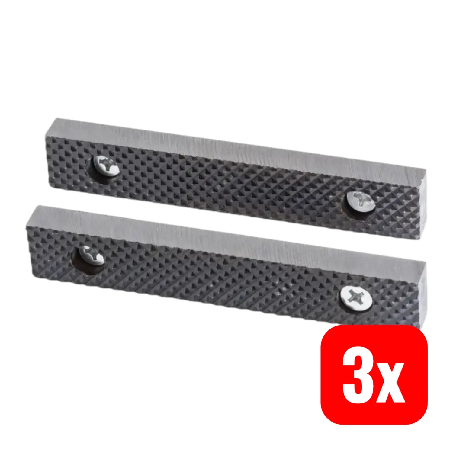 B-Ware Kraftwerk Schraubstock Ersatzteil Backen Schraubstockbacken Pro Line 100mm 3 Sets