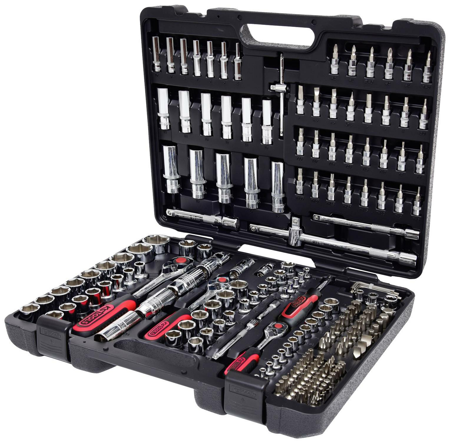 B-Ware Ks Tools Steckschlüsselsatz 1/4"+3/8"+1/2" Chrom Eplus Steckschlüssel Satz 195tlg