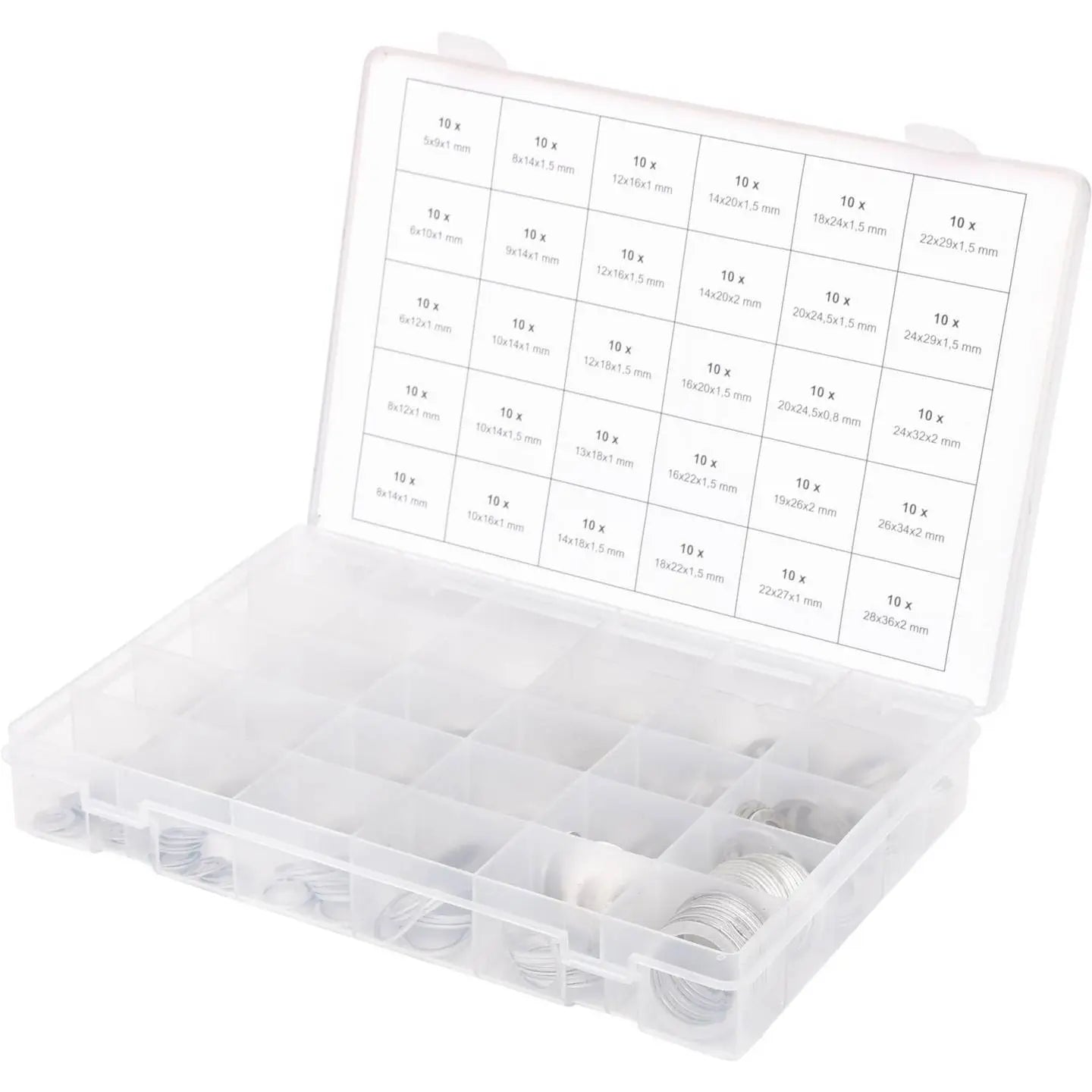 B-Ware Ks Tools Alu Dichtringe Sortiment Dichtungssatz M5 Bis M28 Kunststoffkoffer