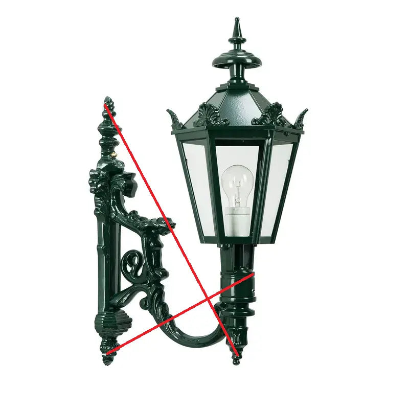 B-Ware Ks Verlichting Außenwandleuchte Charles Außenlampe Leuchte Grün Siehe Text/Foto