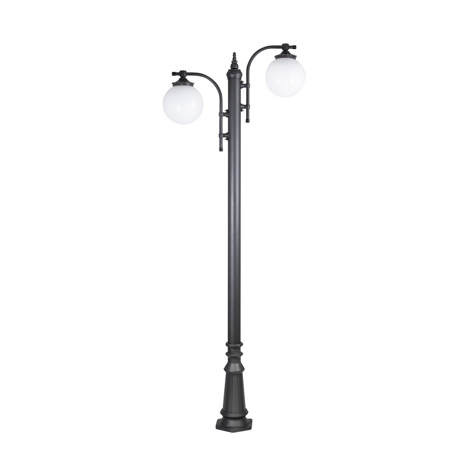 B-Ware Ks Verlichting Mastleuchte Außenlampe Madeira Außenleuchte 2 Flammig Anthrazit