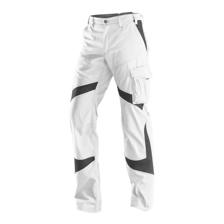 B-Ware Kübler Activiq Hose Weiß/Anthrazit Gr. 56 Arbeitshose Bundhose Berufshose